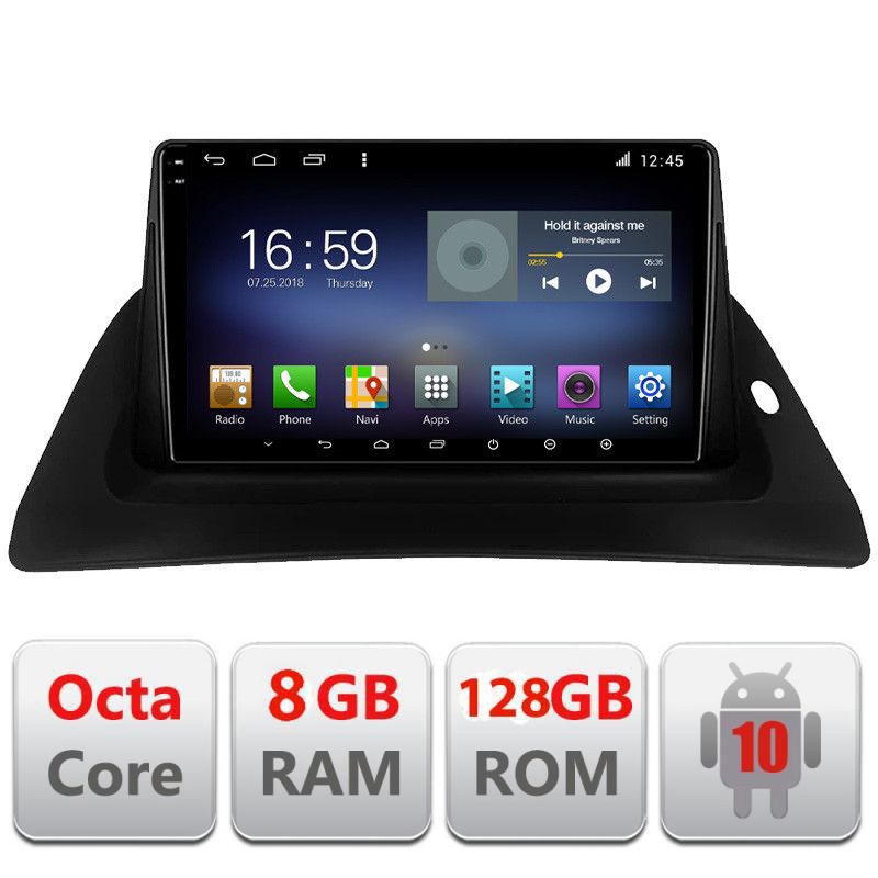 Navigatie Renault Kangoo Android radio gps internet Octa Core 8+128 LTE kit-Kangoo+EDT-E609