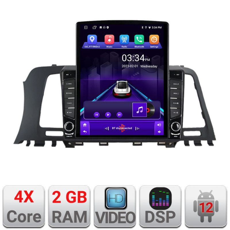 Navigatie Nissan Murano Z51 2007-2013 Android radio gps internet quad core 2+32 ecran vertical 9.7