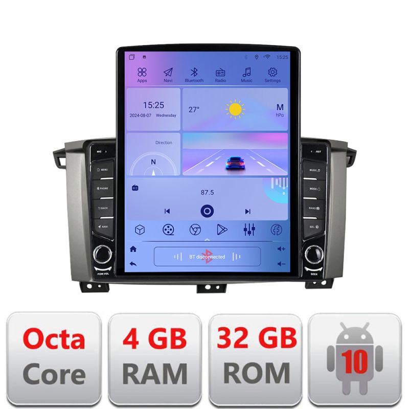 Navigatie Toyota Land Cruiser L100 2002-2006 Android radio gps internet Octa Core 4+64 LTE KIT-L105+EDT-E710