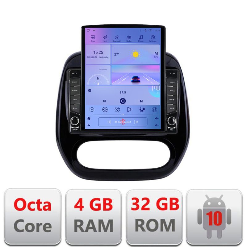 Navigatie Renault Captur 2013-2020 Android radio gps internet Lenovo Octa Core 4+64 LTE KIT-captur-v2+EDT-E709