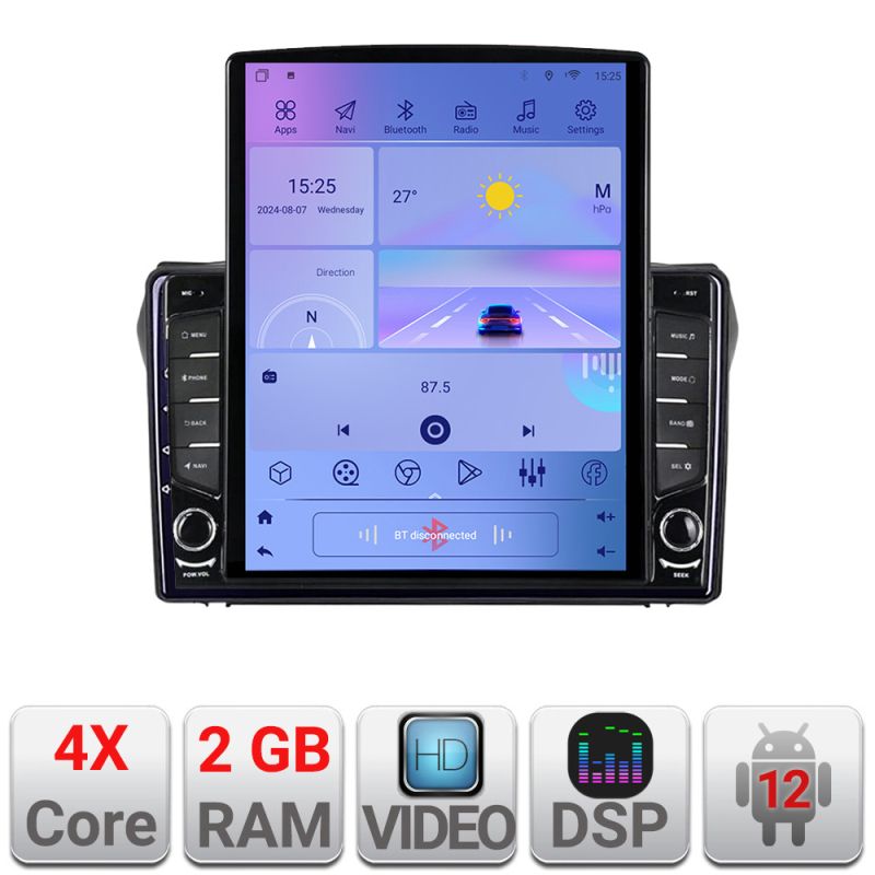 Navigatie Suzuki Alto 2009-2016 Android radio gps internet quad core 2+32 ecran vertical 9.7