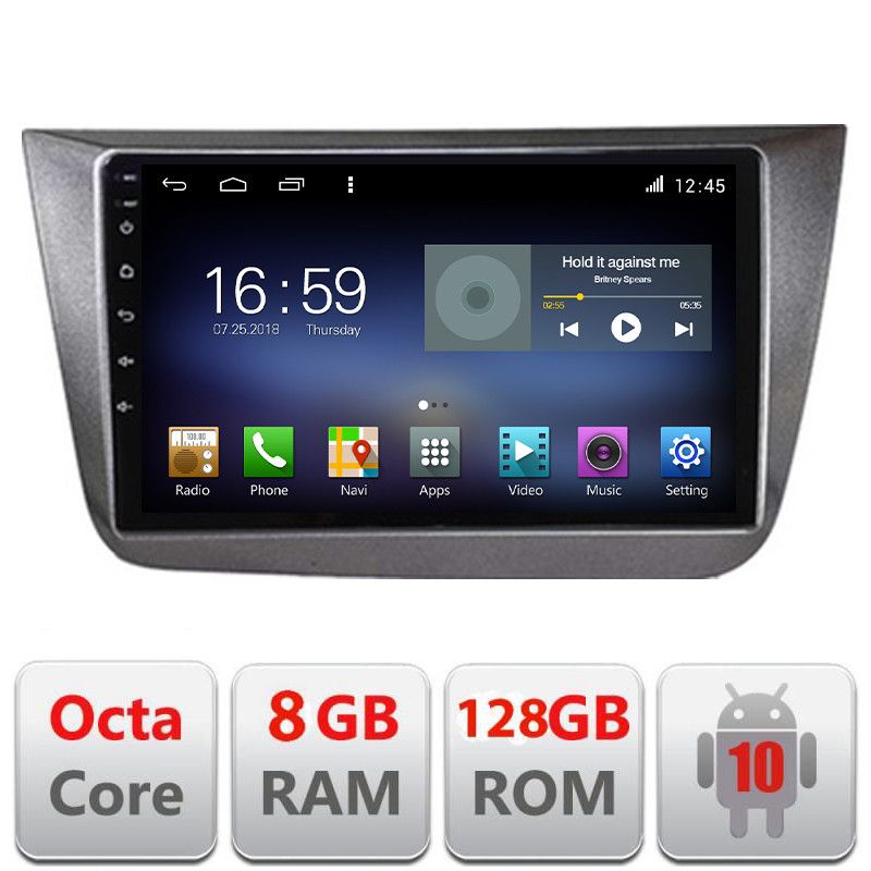 Navigatie Seat Altea 2005-2014 Android radio gps internet Octa Core 8+128 LTE Kit-altea+EDT-E609