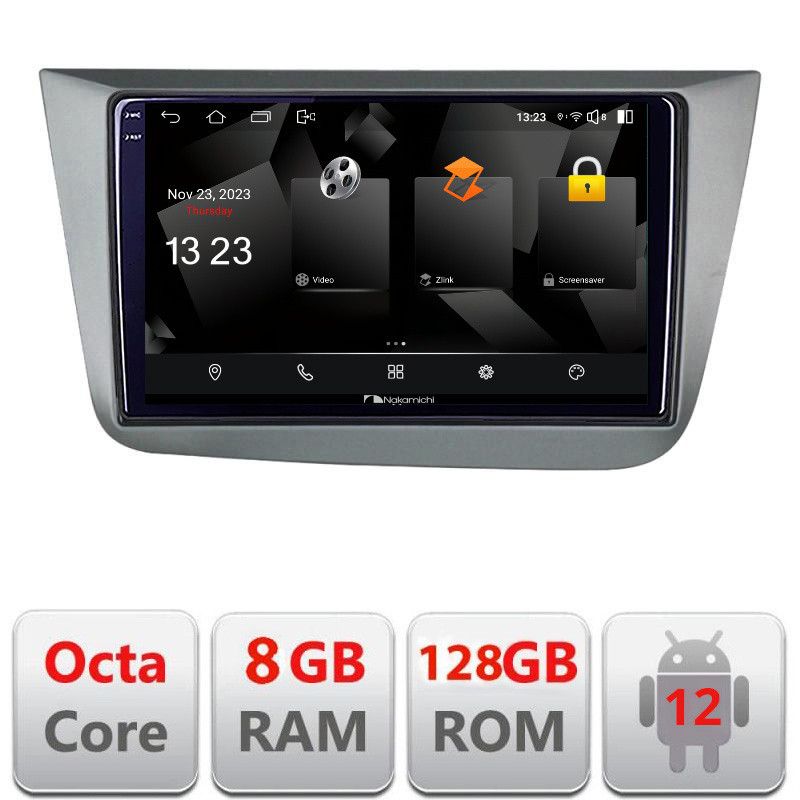 Navigatie Seat Leon 2005-2012 5960Pro-leon05 Android Octa Core Qualcomm 2K Qled 8+128 DTS DSP 360 4G Optical