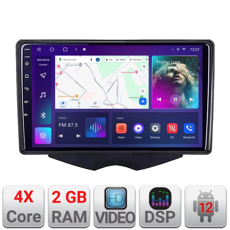 Navigatie HHyundai Veloster Android radio gps internet 2+32 kit-veloster+EDT-E209v2