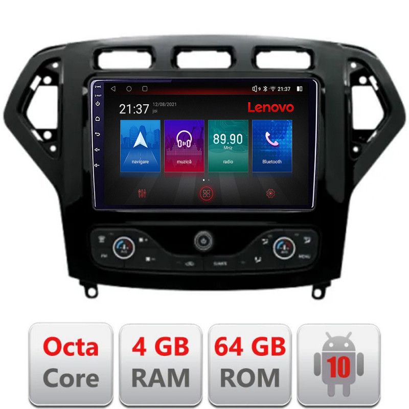 Navigatie Ford Mondeo 2007-2010 Android radio gps internet Octa Core 4+64 LTE KIT-mondeo-nav-07+EDT-E509-PRO