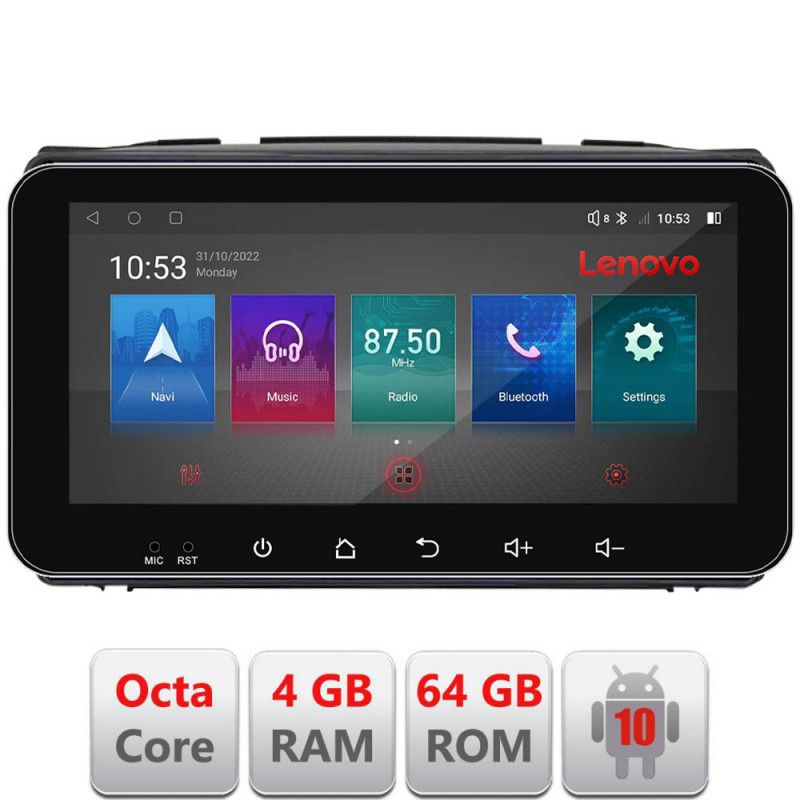 Navigatie Suzuki Alto 2009-2016 Android radio gps internet Octa Core 4+64 LTE ecran de 10.33\' wide KIT-alto+EDT-E511-pro