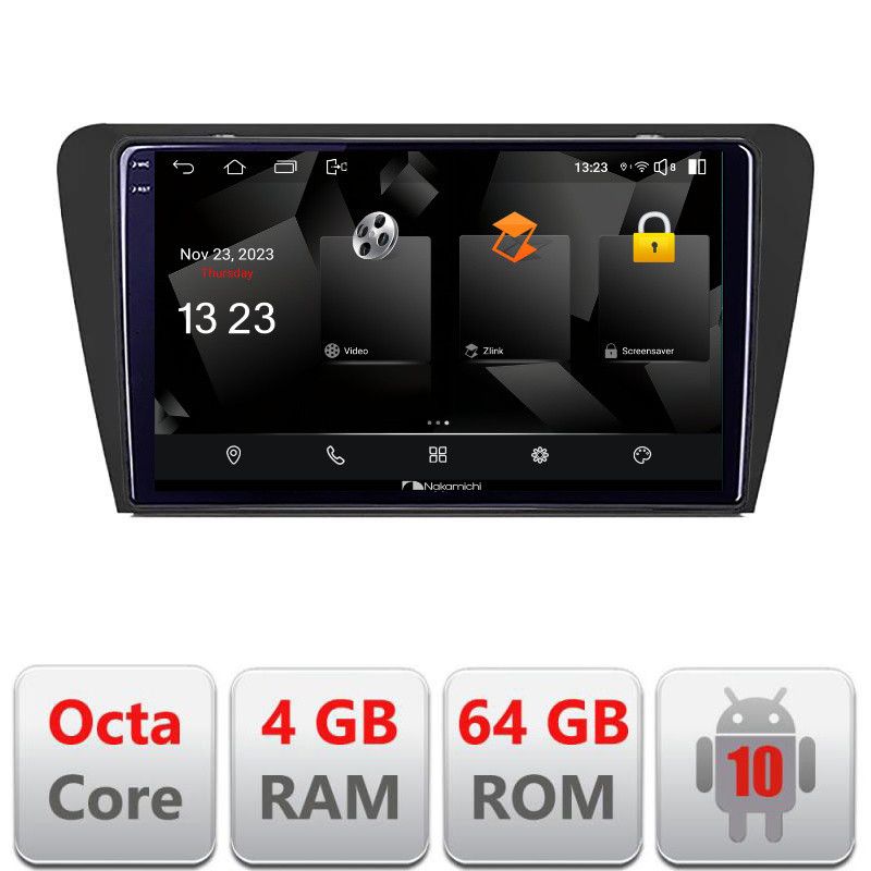 Navigatie Skoda Octavia 3 5510-279 Android Octa Core 720p 4+64 DSP 360 camera carplay android auto