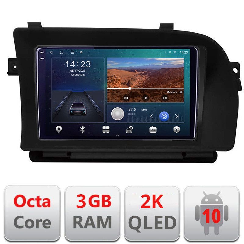 Navigatie S Klass w221 Android Ecran 2K QLED octa core 3+32 carplay android auto kit-w221-ntg3+EDT-E309V3-2K B-w221-ntg3