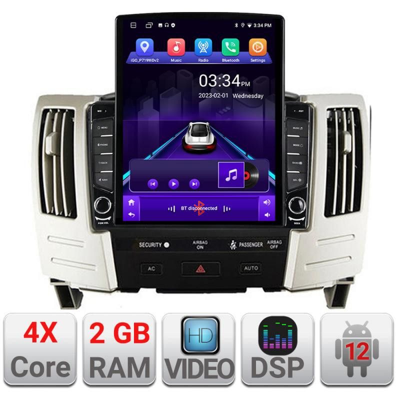 Navigatie Lexus RX300 2003-2008 Android radio gps internet quad core 2+32 ecran vertical 9.7