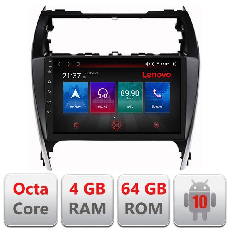 Navigatie Toyota Camry 2012-2018 Android radio gps internet Octa Core 4+64 LTE Kit-camry12+EDT-E510-PRO