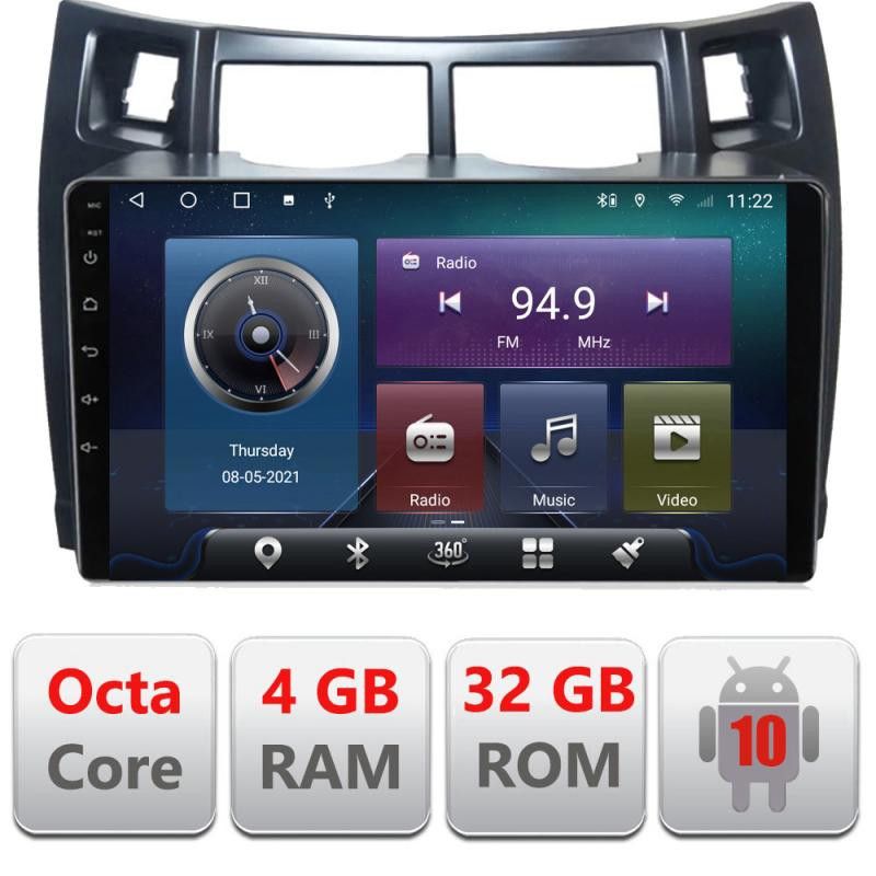 Navigatie Toyota Yaris 2008-2011 C-YARIS08 Octa Core cu Android Radio Bluetooth Internet GPS WIFI 4+32GB