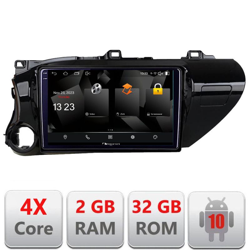 Navigatie Toyota Hilux 2016- 5230-TY59 Android Ecran 720P Quad Core 2+32 carplay android auto