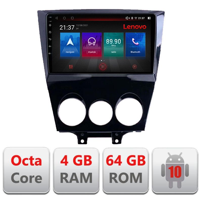 Navigatie Mazda RX8 2003-2008 Android radio gps internet Octa Core 4+64 LTE kit-rx8-03+EDT-E509-PRO