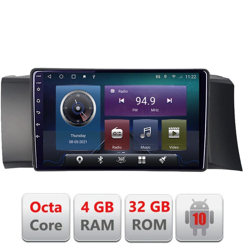 Navigatie Subaru BRZ 2012-2021 Toyota GT 86 2012-2021 Android radio gps internet Octa core 4+32 KIT-BRZ+EDT-E409