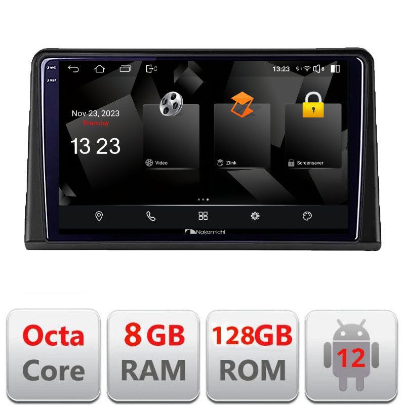 Navigatie Renault Express Android Octa Core Qualcomm 2K Qled 8+128 DTS DSP 360 4G Optical