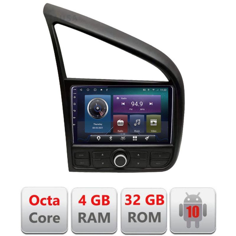 Navigatie Audi R8 2006-2014 Android radio gps internet Octa core 4+32 KIT-r8+EDT-E409