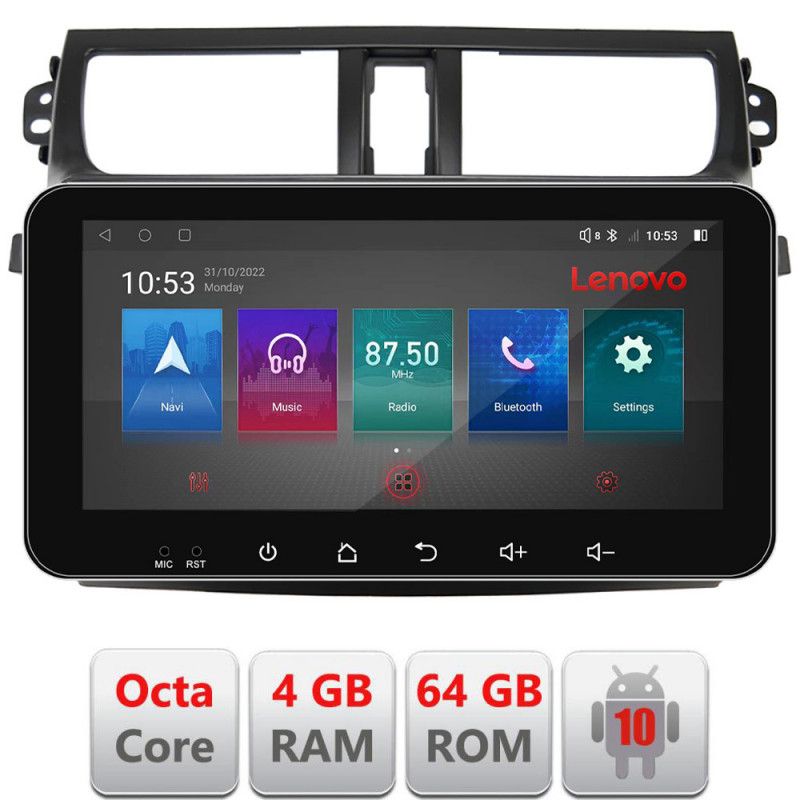 Navigatie Suzuki Celerio 2014-2021 Android radio gps internet Octa Core 4+64 LTE ecran de 10.33\' wide KIT-celerio+EDT-E511-pro