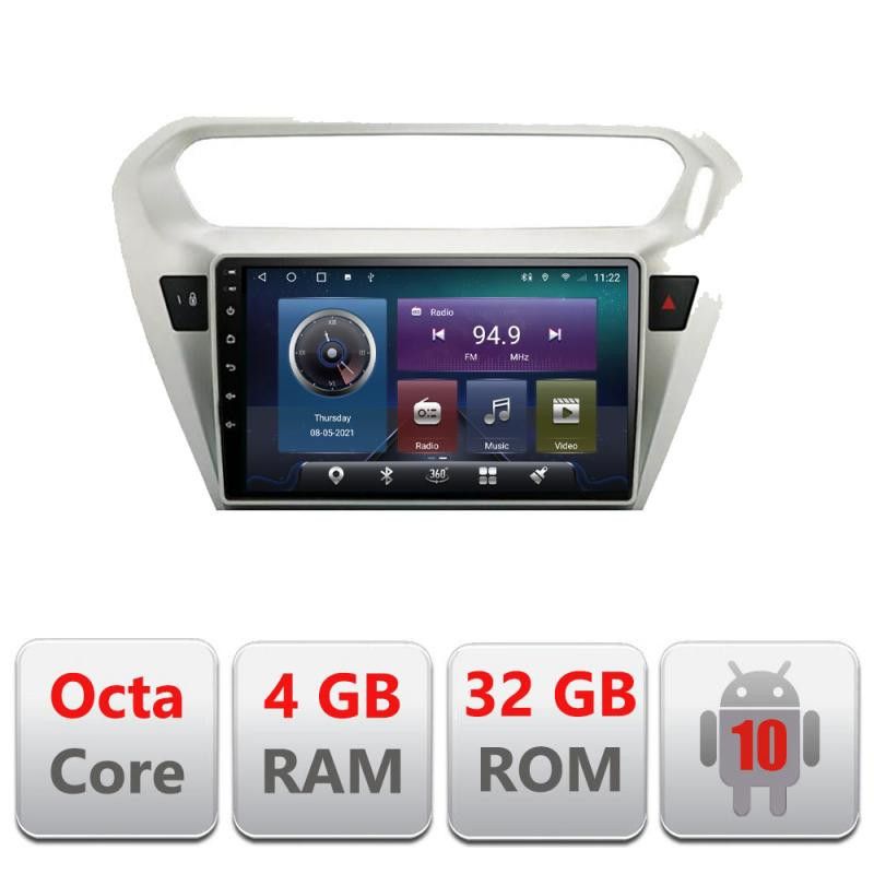 Navigatie Peugeot 301 Citroen C-Elisee C-301 Octa Core cu Android Radio Bluetooth Internet GPS WIFI 4+32GB