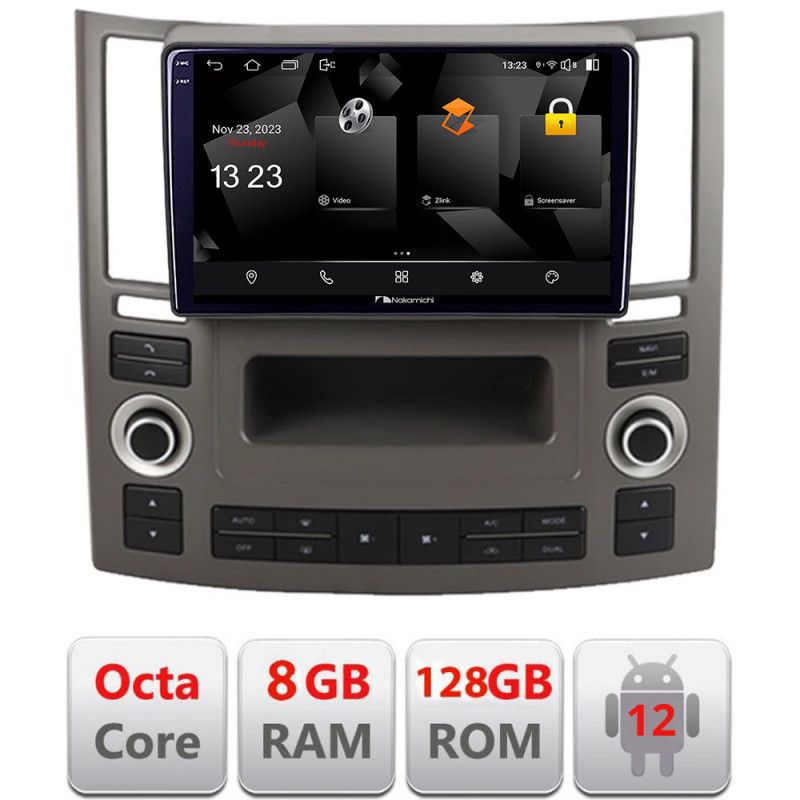 Navigatie Infiniti FX45 2007-2009 Android radio gps internet octa core 8+128 carplay android auto