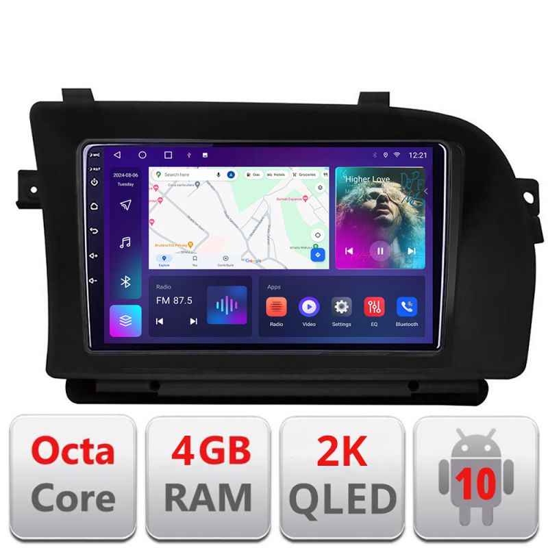 Navigatie S Klass w221 Android Octa Core Ecran 2K NTG3 QLED GPS 4G 4+32GB 360