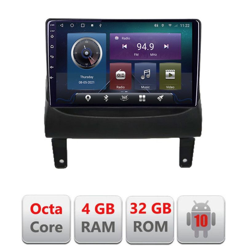 Navigatie Opel Meriva 2010-2017 Android radio gps internet Octa core 4+32 KIT-meriva+EDT-E409