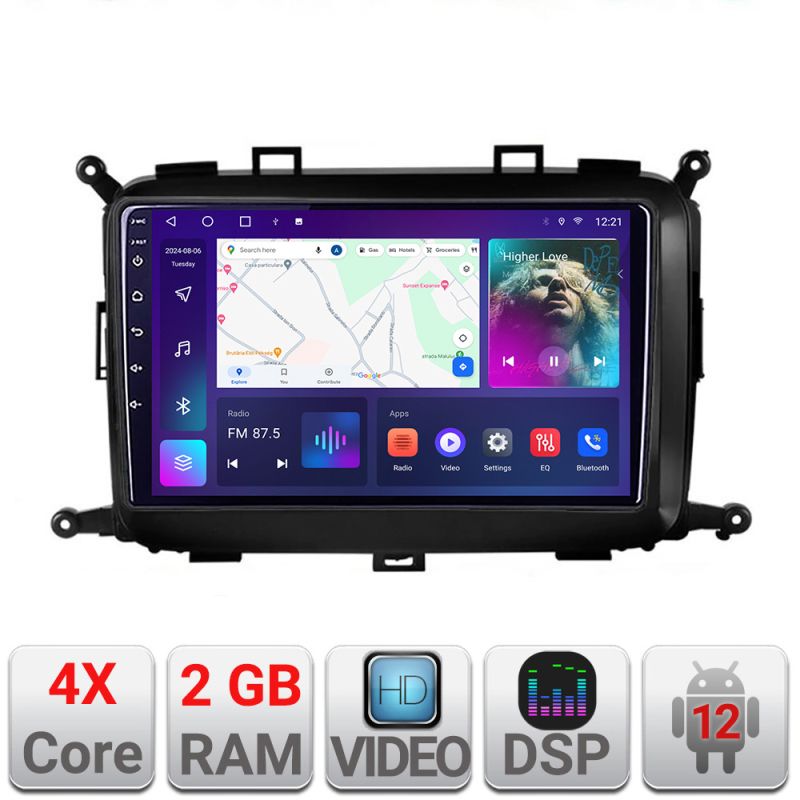 Navigatie Kia Carens 2013-2018 A-2023 2+32 GB Android Waze USB Navigatie Internet Youtube Radio