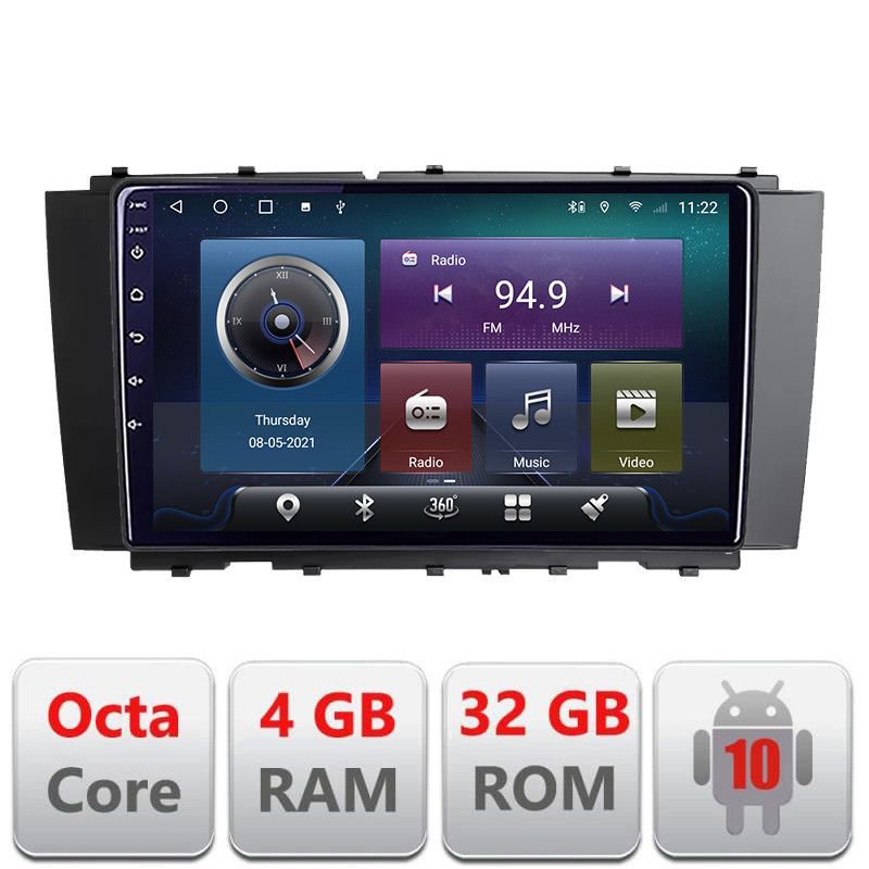 Navigatie Mercedes CLK W209 Android radio gps internet Octa core 4+32 Kit-w209+EDT-E409