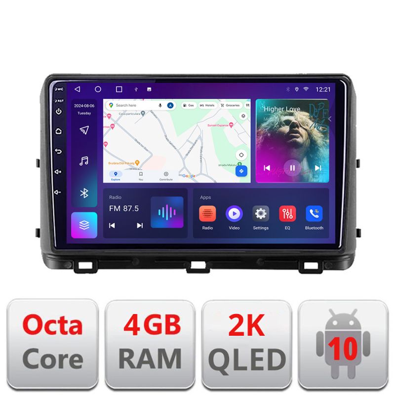 Navigatie Kia Ceed 2020- Android Octa Core Ecran 2K QLED GPS 4G 4+32GB 360 kit-ceed20+EDT-E409-2K