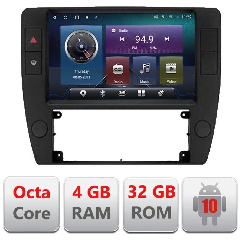 Navigatie Passat B5 1997-2004 Android radio gps internet Octa core 4+32 kit-b5+EDT-E409