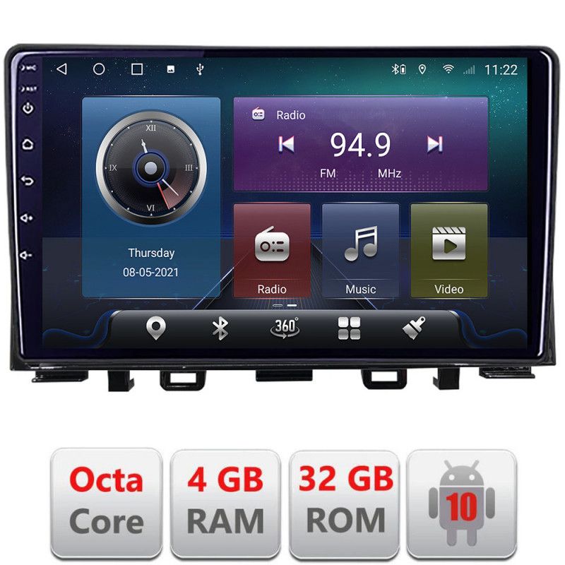 Navigatie Kia Rio 2019- Android radio gps internet Octa core 4+32 kit-rio-2020-+EDT-E409