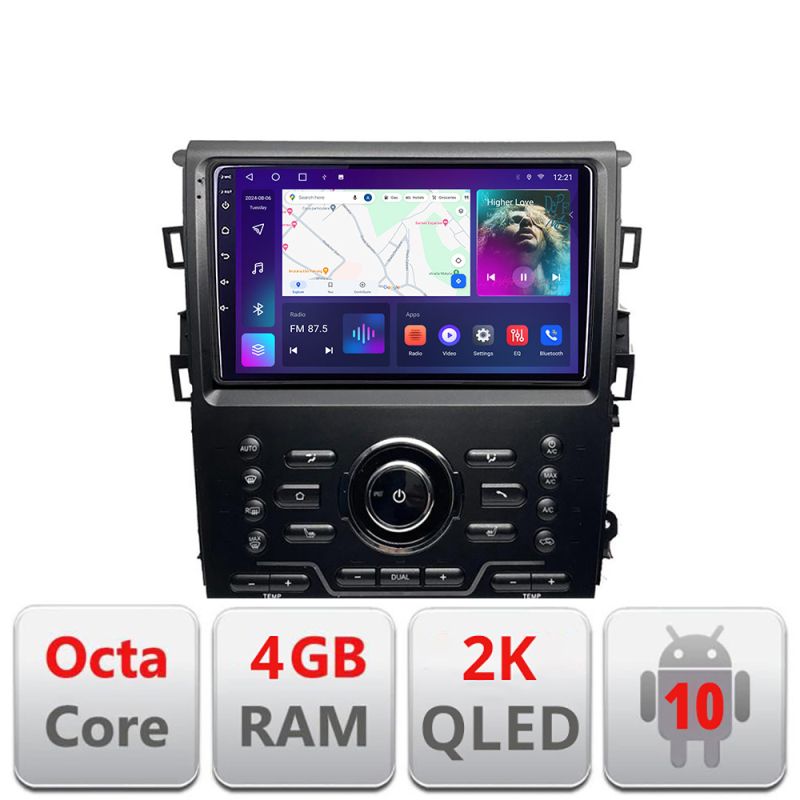 Navigatie Mondeo MK5 SYNC2 si SYNC 3 2015-2022 Android Octa Core Ecran 2K QLED GPS 4G 4+32GB 360 KIT-377-sync+EDT-E409-2K