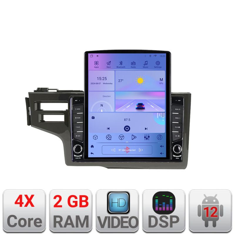 Navigatie Honda Fit 2014-2019 Android radio gps internet quad core 2+32 ecran vertical 9.7