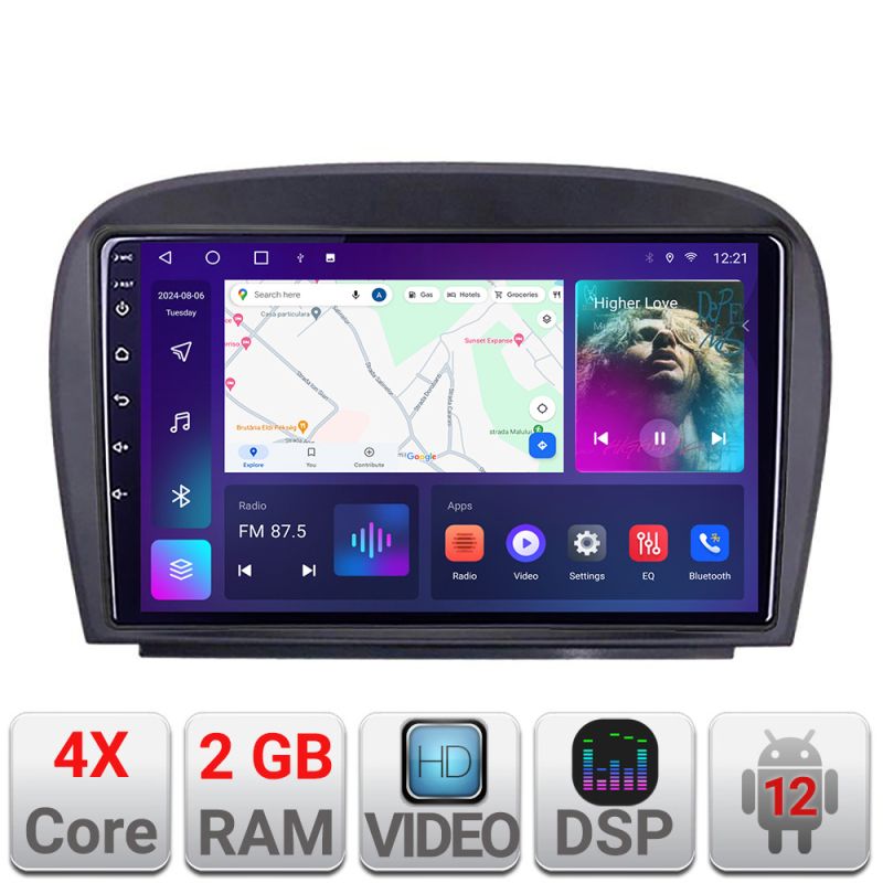 Navigatie Mercedes SL W230 2004-2011 A-W230 2+32 GB Android Waze USB Navigatie Internet Youtube Radio