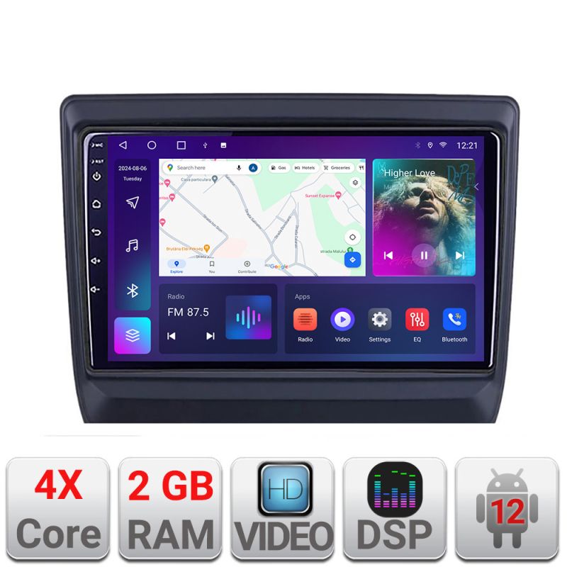 Navigatie Isuzu DMAX 2020- A-DMAX20 2+32 GB Android Waze USB Navigatie Internet Youtube Radio