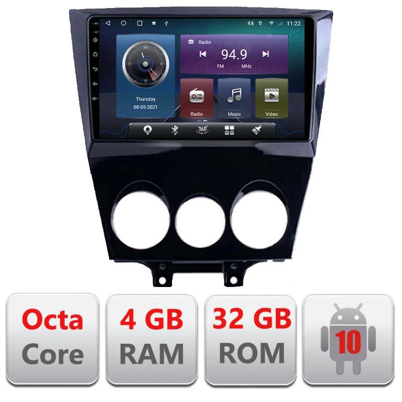 Navigatie Mazda RX8 2003-2008 Android radio gps internet Octa core 4+32 kit-rx8-03+EDT-E409