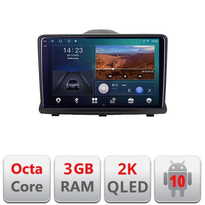 Navigatie Opel Antara B-019 Android Ecran 2K QLED octa core 3+32 carplay android auto KIT-019+EDT-E309V3-2K