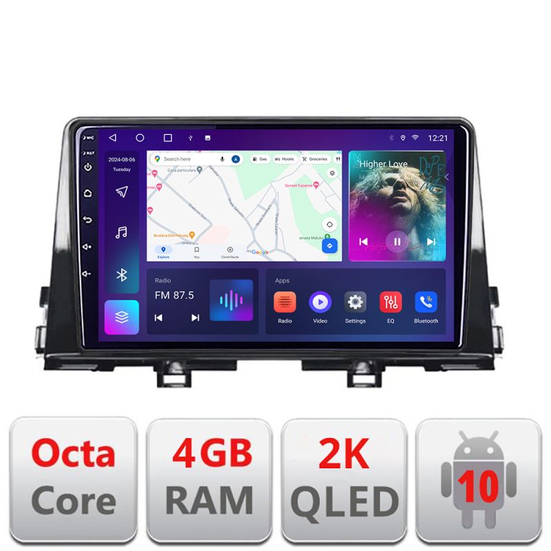 Navigatie Kia Picanto 2016- C-2217 Android Octa Core Ecran 2K QLED GPS 4G 4+32GB 360 KIT-2217+EDT-E409-2K