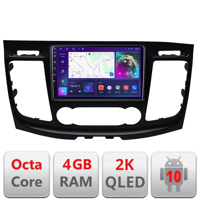 Navigatie Ford Transit 2019- varianta radio cd simplu Android Octa Core Ecran 2K QLED GPS 4G 4+32GB 360 KIT-transit-2019-a+EDT-E409-2K