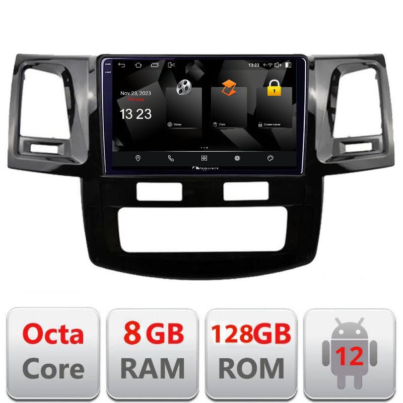 Navigatie Toyota Hilux 2008-2014 5960Pro-143 Android Octa Core Qualcomm 2K Qled 8+128 DTS DSP 360 4G Optical