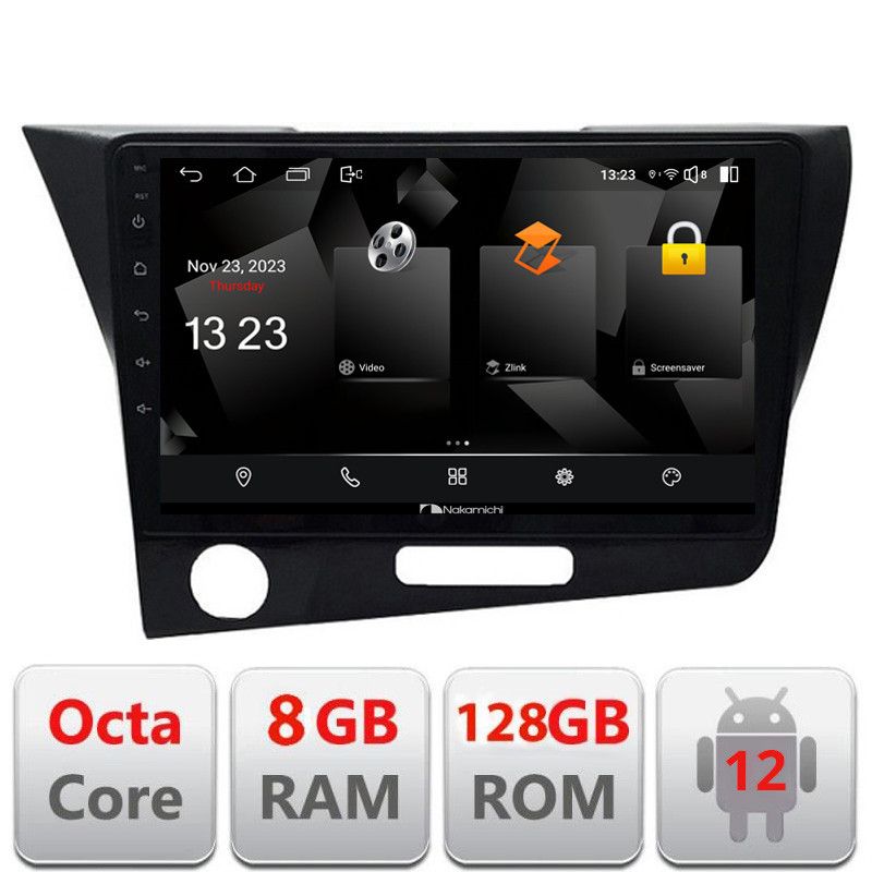 Navigatie Honda CR-Z 2006-2013 Android radio gps internet quad core 8+128 carplay android auto