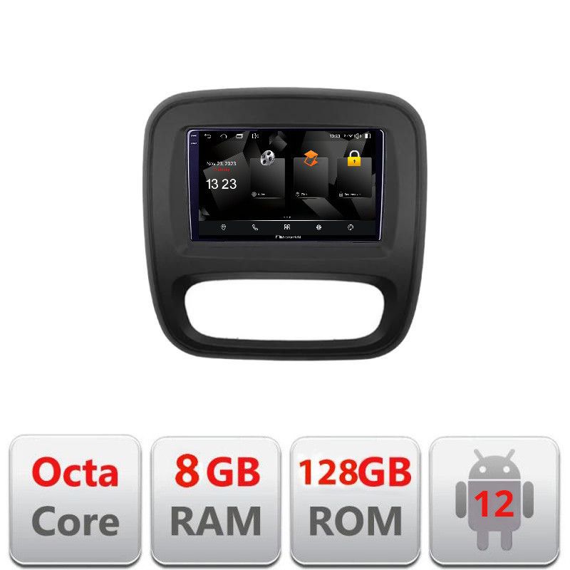 Navigatie Renault Trafic 2014-2017 5960Pro-rt09 Android Octa Core Qualcomm 2K Qled 8+128 DTS DSP 360 4G Optical