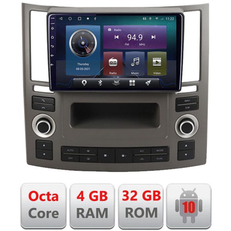 Navigatie Infiniti FX45 2007-2009 Android radio gps internet Octa core 4+32 fx45-old+EDT-E409