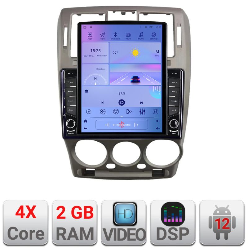 Navigatie HHyundai Getz 2002-2010 Android radio gps internet quad core 2+32 ecran vertical 9.7