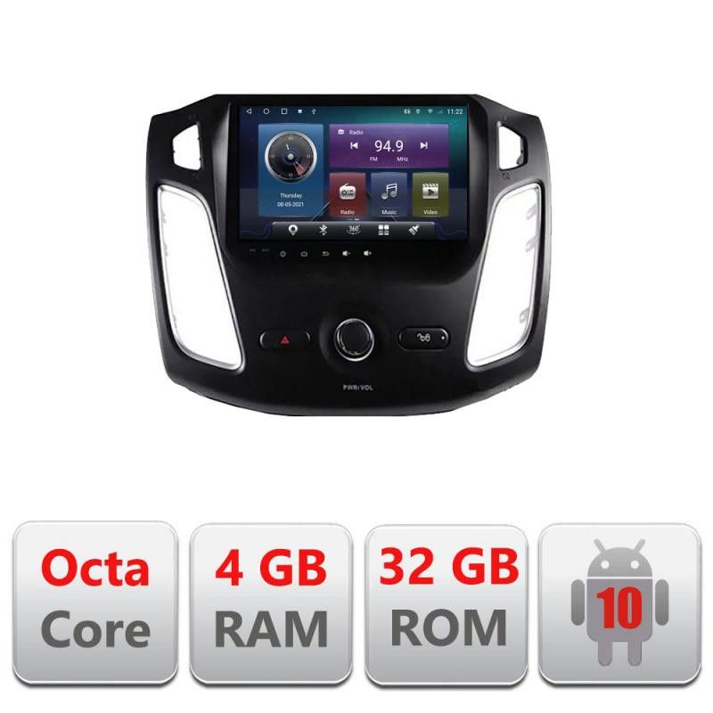 Navigatie Ford Focus C-150 Octa Core cu Android Radio Bluetooth Internet GPS WIFI 4+32GB