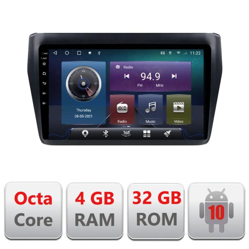 Navigatie Suzuki Swift 2017- C-2179 Octa Core cu Android Radio Bluetooth Internet GPS WIFI 4+32GB