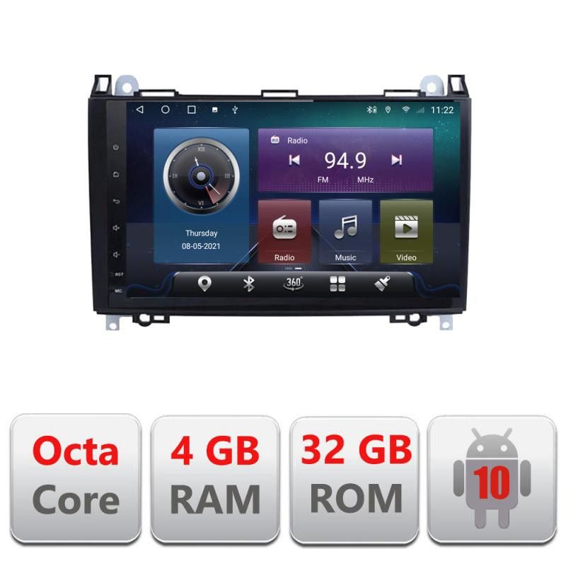 Navigatie Mercedes VW C-068 Octa Core cu Android Radio Bluetooth Internet GPS WIFI 4+32GB