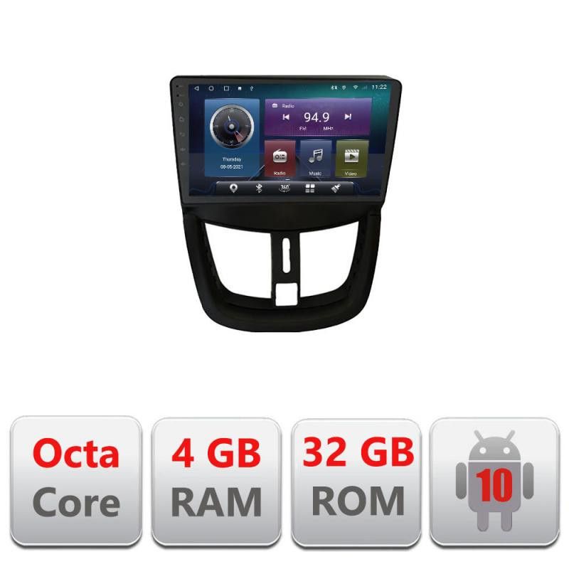 Navigatie Peugeot 207 C-PE01 Octa Core cu Android Radio Bluetooth Internet GPS WIFI 4+32GB