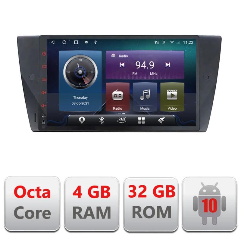 Navigatie BMW Seria 3 E90 C-095 Octa Core cu Android Radio Bluetooth Internet GPS WIFI 4+32GB