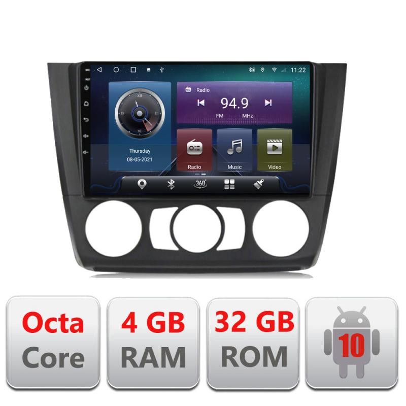 Navigatie BMW Seria 1 E87 2007-2011 clima manuala C-bmw117-manual Octa Core cu Android Radio Bluetooth Internet GPS WI