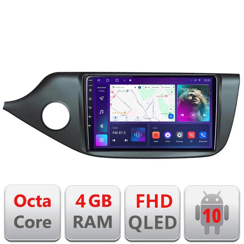 Navigatie Kia Ceed 2012-2018 B-KI39 Android Ecran QLED octa core 4+64 carplay android auto KIT-KI39+EDT-E309V3